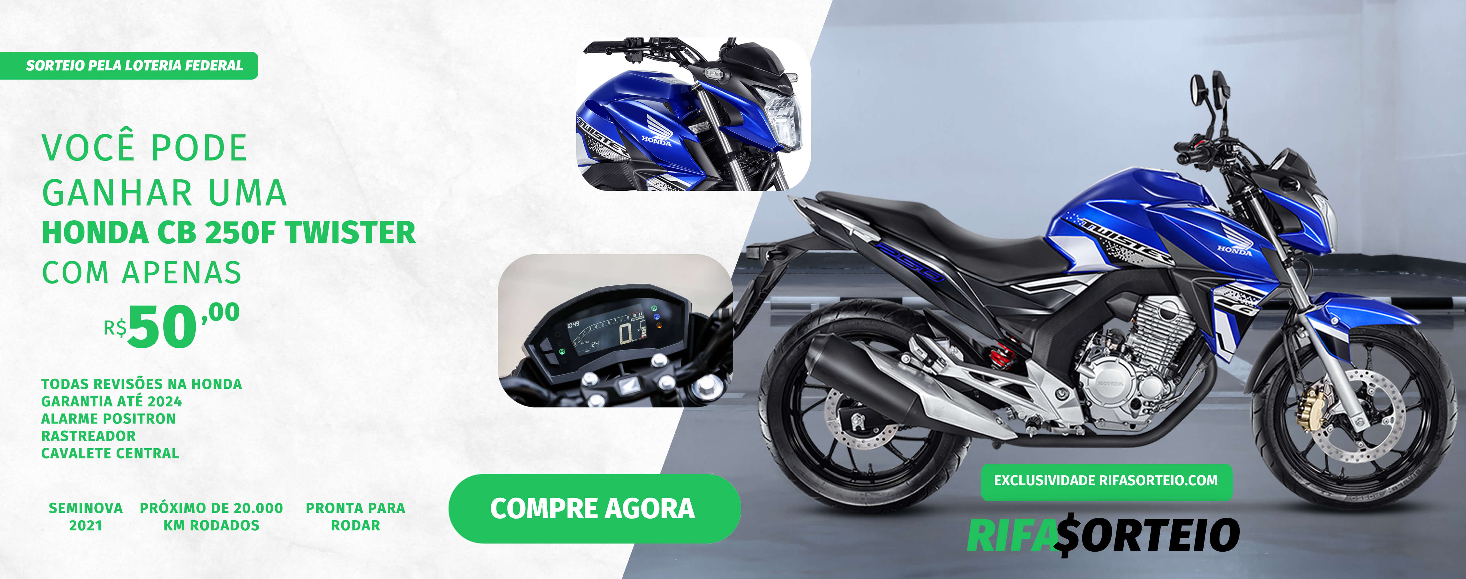 Sorteio de Rifa Honda CB Twister 250 2021